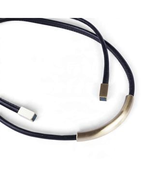 Svetlana Vukov Fluid Lines Necklace - Blue