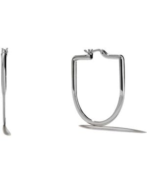 Onia Basic Large U-Hoops - Metallic