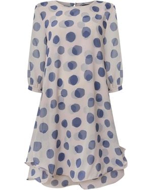 James Lakeland Neutrals -Cream Polka Dot Dress - White