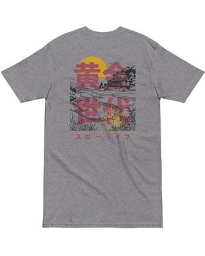 Anchor and Crew Heather Three Farmhouse Japan Era Heavy Cotton T-Shirt - Grey
