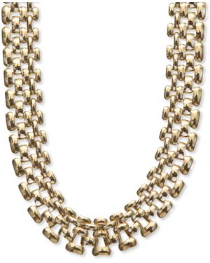 Argento Vivo Panthera Link Necklace - Metallic