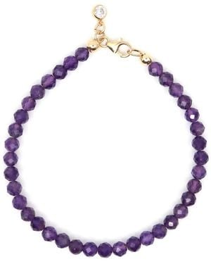 Shar Oke Amethyst Beaded Bracelet - Blue