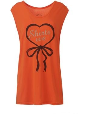 Conquista Oversize Print Tee - Orange