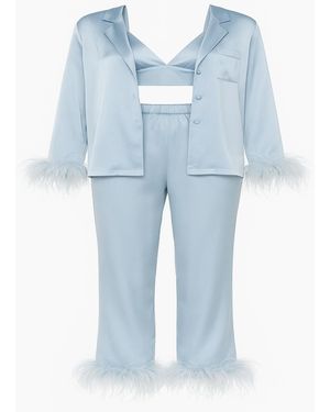 Cioccolato Couture Palm Beach Pyjama Set - Blue
