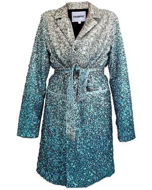 Maxjenny Sequin Coat - Blue