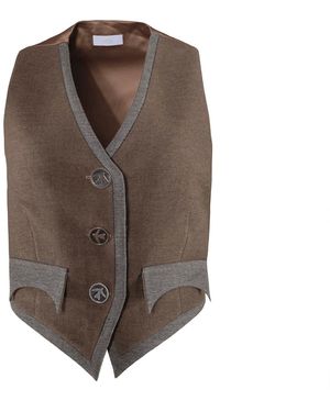 Vestiaire d'un Oiseau Libre Neutrals Wool Vest - Brown