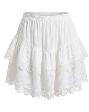 GLAM ON YOU Caspia Skirt - White