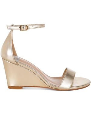 Rag & Co Volora Dressy Wedge Heel Sandals - Metallic