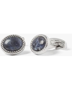 Simon Carter Charles Sodalite Cufflink - Metallic