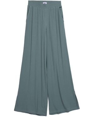 Vænn Pull On Wide Leg Rib Pant Agave - Blue