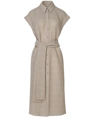 The Summer Edit Neutrals Tatum Luxe Linen Shirt Dress - Natural