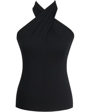 Me & Thee No Surrender Halter Neck Top - Black