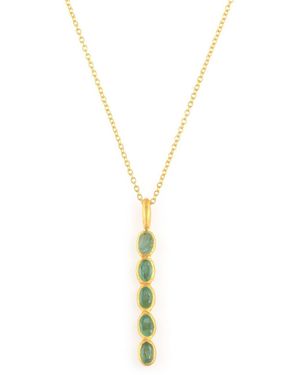 Opium Jewels Wand Necklace - Metallic