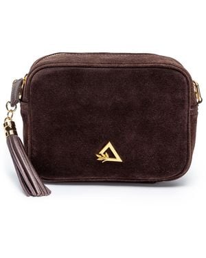 Hay Life X Elie Beaumont Suede Camera Bag - Brown
