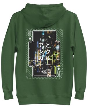 Anchor and Crew Forest Two Japan Gurafiku Cotton Blend Hoodie - Green