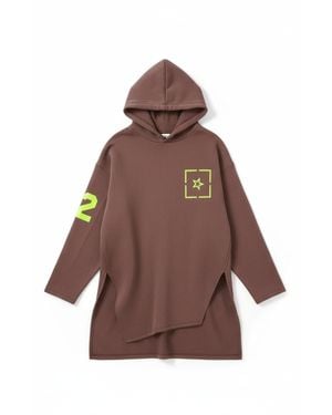 Altra Volta Night Stars Hoodie Dress - Brown