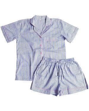 Lilly Loves Stripe Pajama Set - Blue