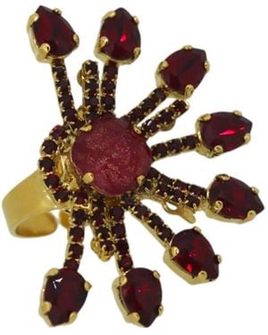 Vickisarge Yuletide Burst Ring - Multicolour