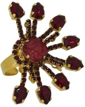 Vickisarge Yuletide Burst Ring - Multicolour