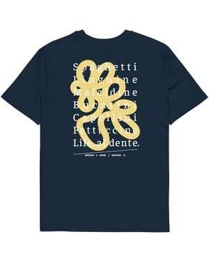 Anchor and Crew Eleven Life, Al Dente Editions Organic Cotton T-Shirt - Blue
