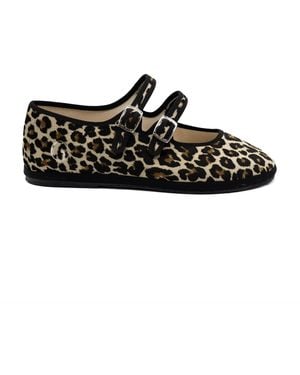 Gondolina Shoes Leopard Mary Jane - Black