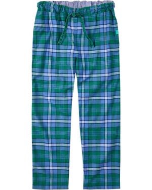 Lounge Soft, Breathable Organic Brushed Cotton Loungewear Pants - Blue
