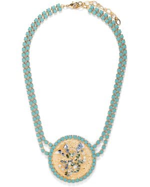 The Pink Reef Monet Necklace - Metallic