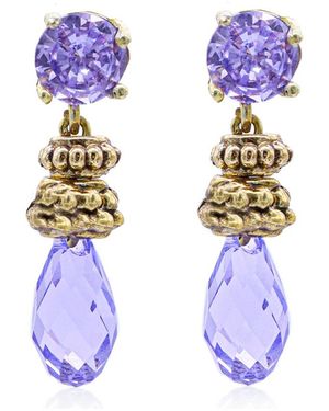 Bayemeyc Crystal Drop Earrings - White