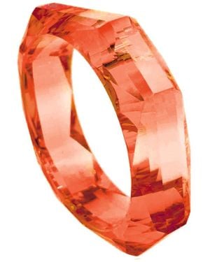 Michael Nash Jewelry Susanna Faceted Acrylic Bangle - Orange