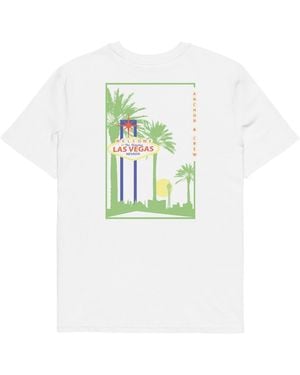 Anchor and Crew Las Vegas Landmark Organic Cotton T-Shirt - White