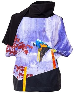 ARTISTA Nelli Parrots Top - Blue