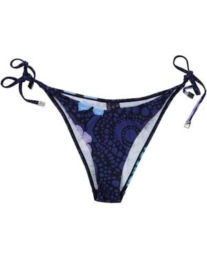 lords of harlech Samara Tropical Fantasy Bikini Bottom - Blue