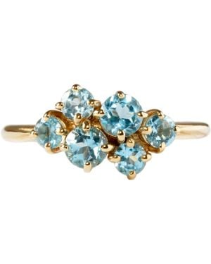 Lee Renee Topaz Cluster Ring - Blue