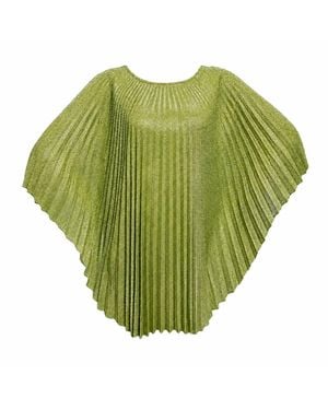 Julia Clancey Madam Peridot Sparkles Pleated Dress - Green