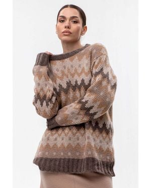 Maison Bogomil Fair Isle Jumper - Brown