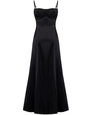 Pcfg Your Itch Silk Dress - Black