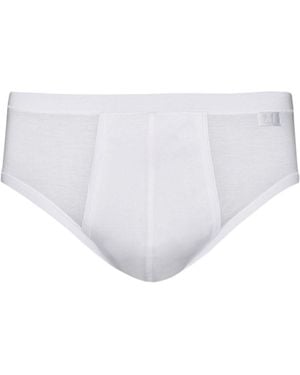 Zd - Zero Defects Brummel Fly Front Brief – Soft & Comfortable Mercerized Cotton - White