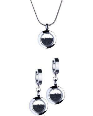 My Little Nature Sustainable Handcrafted Jewellery Set With Volcanic Sand – Eco-Friendly Gift For Her - White