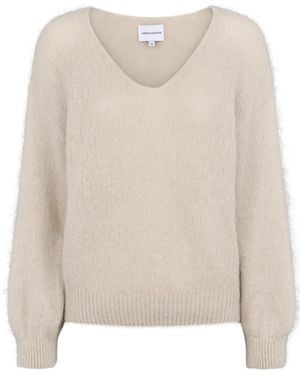 American Dreams Neutrals Milana Ls Alpaca Pullover - Natural