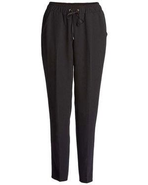 Conquista Long Trousers With Tie Detail - Black