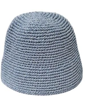 Springmoonatelier Light Raffia Special Summer Hat - Blue