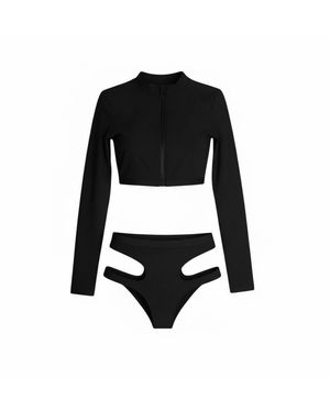 Ruko B Cut Out Bikini - Black