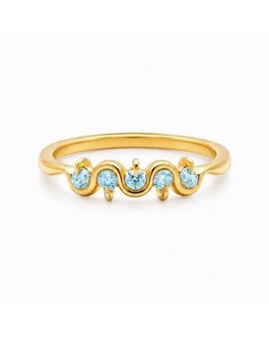 Belinda Jewelz Aquamarine Wavy Multi - Metallic