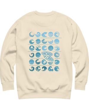 Anchor and Crew Neutrals Natural Surf N Waves Passenger Organic Cotton Sweatshirt
