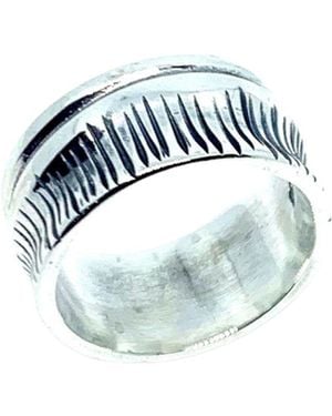 Tg-Jewellery by Tamara Gervasio Barrel Ring – Unique Handcrafted Sterling Statement Ring - Blue