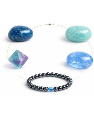 Mineralgems•Studio Pisces Zodiac Crystal Box - Blue