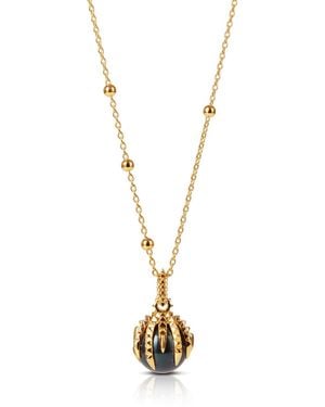 Kasun The Pearl & The Dragon – & Peacock Pearl Necklace - Metallic