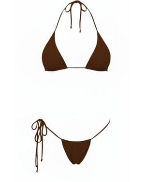 Dear Lover Chocolate Bikini Set - White