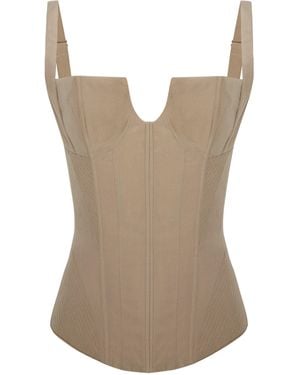 Pcfg Neutrals Corset Top - Brown