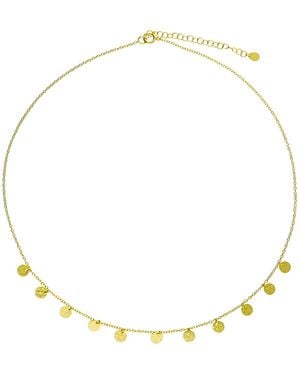 Kaizarin Plated Tassel Charm Necklace - Metallic